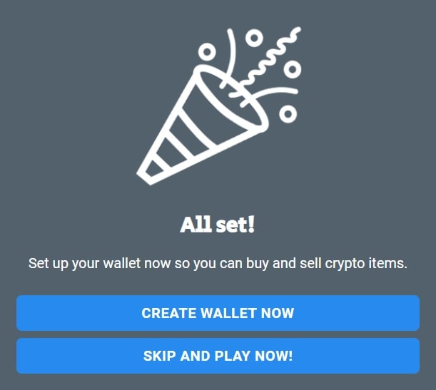 gala account setup create wallet