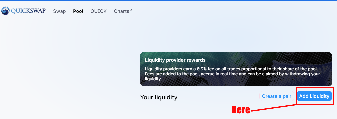 quickswap add liquidity