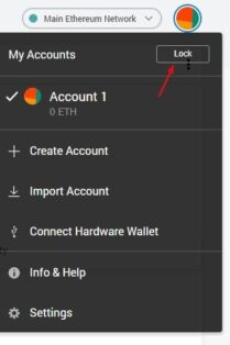 Lock your Metamask wallet when not in use