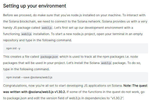 start on solana setting up your environment