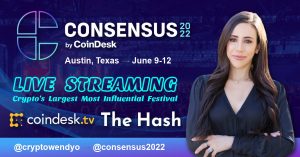 wendyo live streaming consensus 2022 with coindesk and the hash