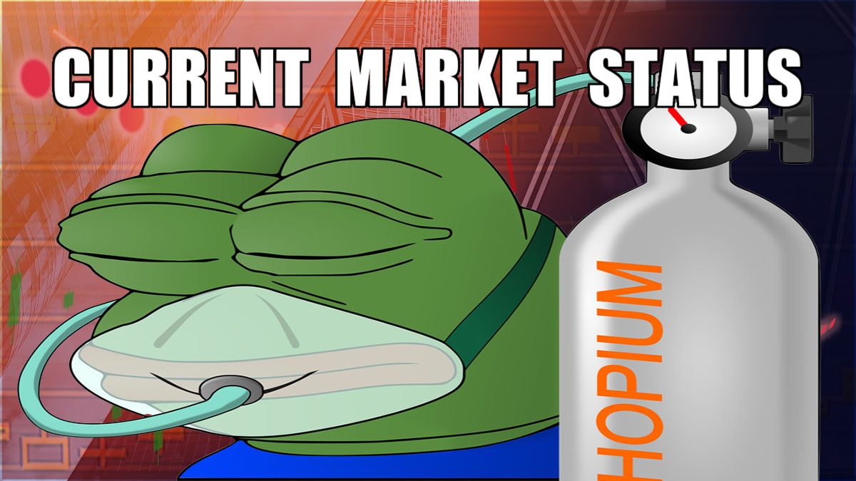 current market status hopium meme