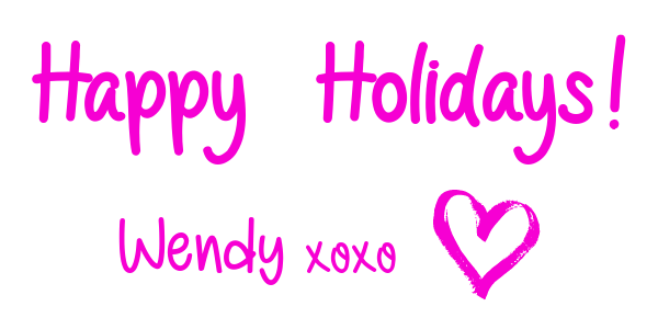 happy holidays from wendyo